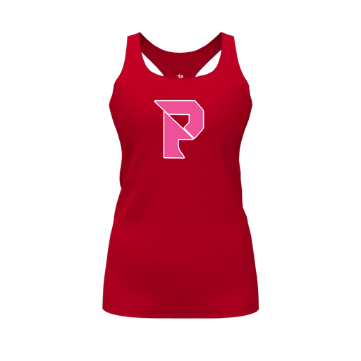 [FT0TRBRD-FYS-LOGO2] Decker Racerback Tank Top (Female Youth S, Red, Logo 2)
