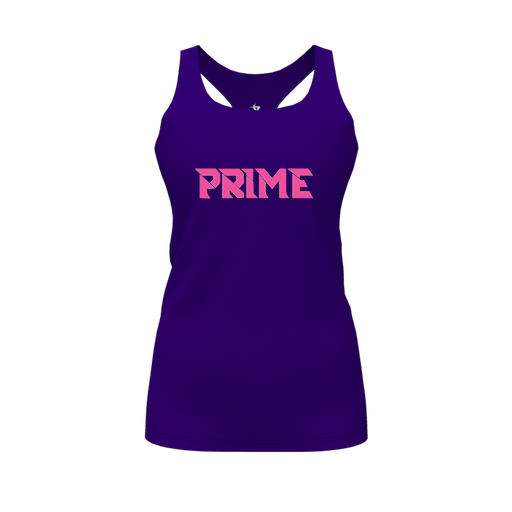 [FT0TRBPP-FYS-LOGO1] Decker Racerback Tank Top (Female Youth S, Purple, Logo 1)