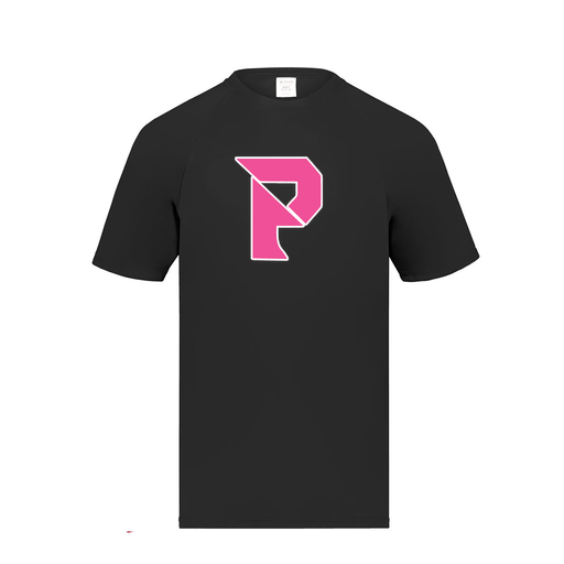 [2791.080.S-LOGO2] Youth Smooth Sport T-Shirt (Youth S, Black, Logo 2)