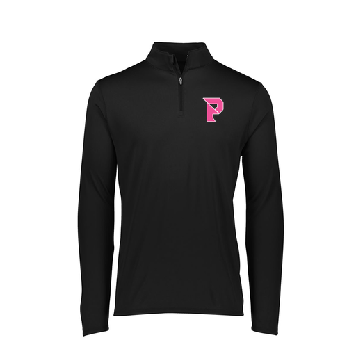 [FTLQFLBK-FAXS-LOGO2] Decker Women's Flex-Lite 1/4 Zip Shirt (Female Adult XS, Black, Logo 2)