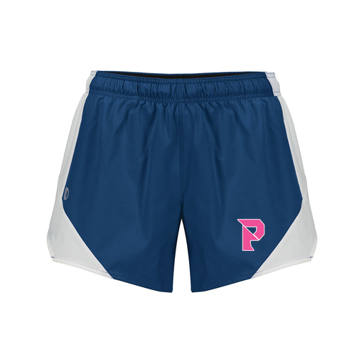 [229489.H03.S-LOGO2] Girls Olympus Shorts (Female Youth S, Navy, Logo 2)