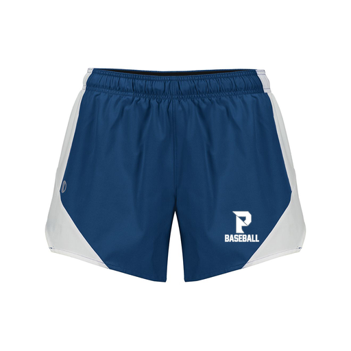 [229489.H03.S-LOGO3] Girls Olympus Shorts (Female Youth S, Navy, Logo 3)