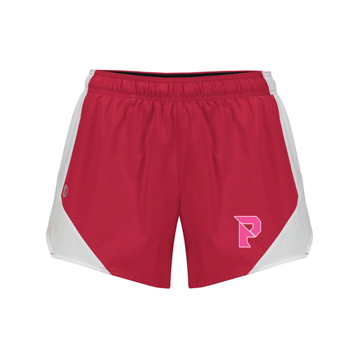[229489.H01.S-LOGO2] Girls Olympus Shorts (Female Youth S, Red, Logo 2)