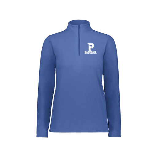 [6864.060.XS-LOGO3] Ladies MicroFleece 1/4 Zip Pullover (Female Adult XS, Royal, Logo 3)