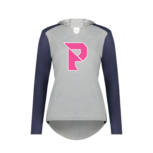 [6902.29V.XS-LOGO2] Ladies Vintage Hoodie (Female Adult XS, Navy, Logo 2)