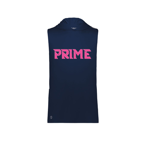 [222590.065.XS-LOGO1] Men's CoolDry Sleeveless Hoodie (Adult XS, Navy, Logo 1)