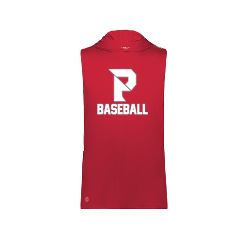 [222590.083.XS-LOGO3] Men's CoolDry Sleeveless Hoodie (Adult XS, Red, Logo 3)