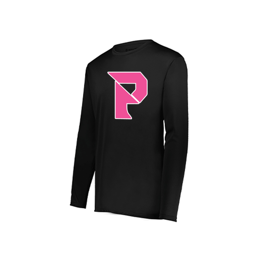 [222822.080.XS-LOGO2] Men's LS Smooth Sport Shirt (Adult XS, Black, Logo 2)