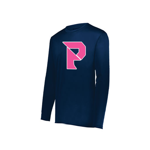 [222822.065.XS-LOGO2] Men's LS Smooth Sport Shirt (Adult XS, Navy, Logo 2)