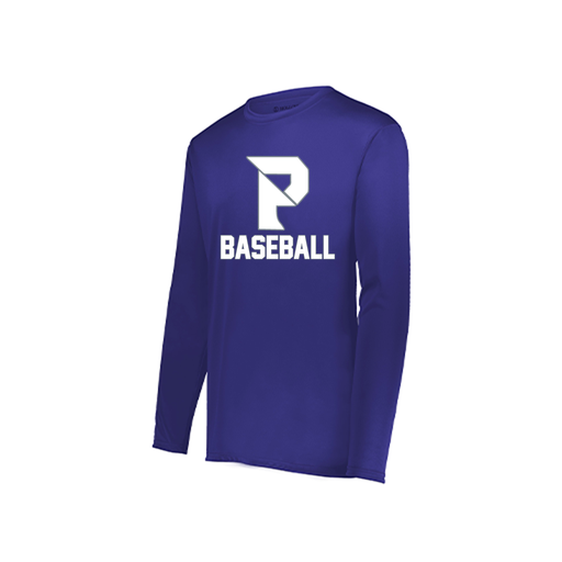 [222822.747.XS-LOGO3] Men's LS Smooth Sport Shirt (Adult XS, Purple, Logo 3)