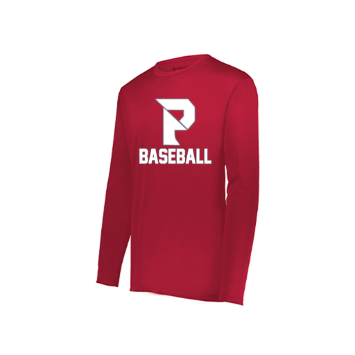 [222822.083.XS-LOGO3] Men's LS Smooth Sport Shirt (Adult XS, Red, Logo 3)