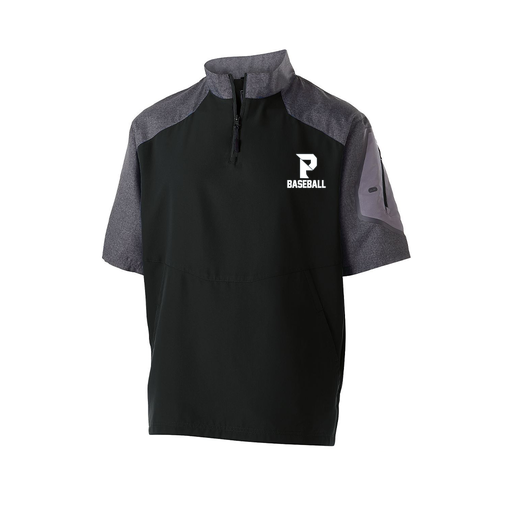 [229545.H05.XS-LOGO3] Men's Raider SS Pullover (Adult XS, Black, Logo 3)