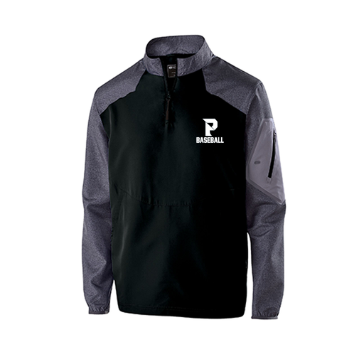 [229155.H05.XS-LOGO3] Men's Raider LS Pullover (Adult XS, Black, Logo 3)